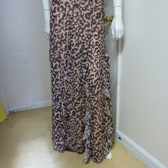 Nicholas Kamila Leopard Print Ruffle Maxi Dress - Picture 5 of 7